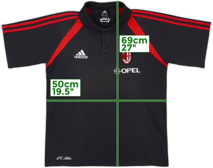 2005-06 AC Milan adidas Polo Shirt - 7/10 - (M)