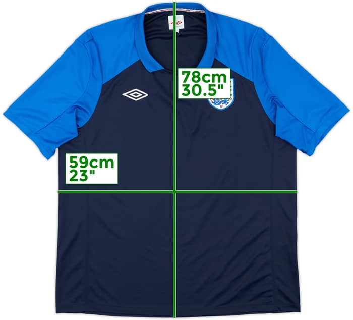2010-11 England Umbro Training Shirt - 9/10 - (XL)