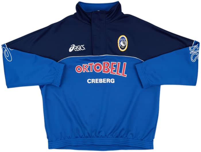 2001-02 Atalanta Asics 1/4 Zip Drill Top - 9/10 - (XXL)