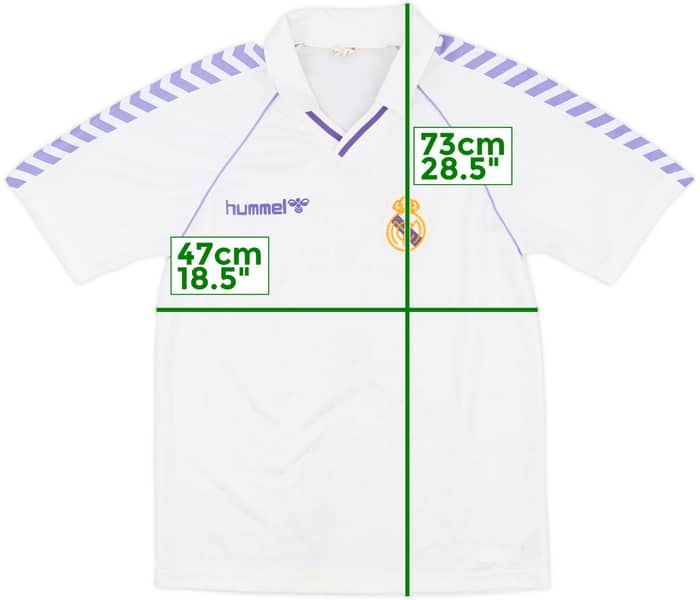 1986-88 Real Madrid Home Shirt - 8/10 - (L)