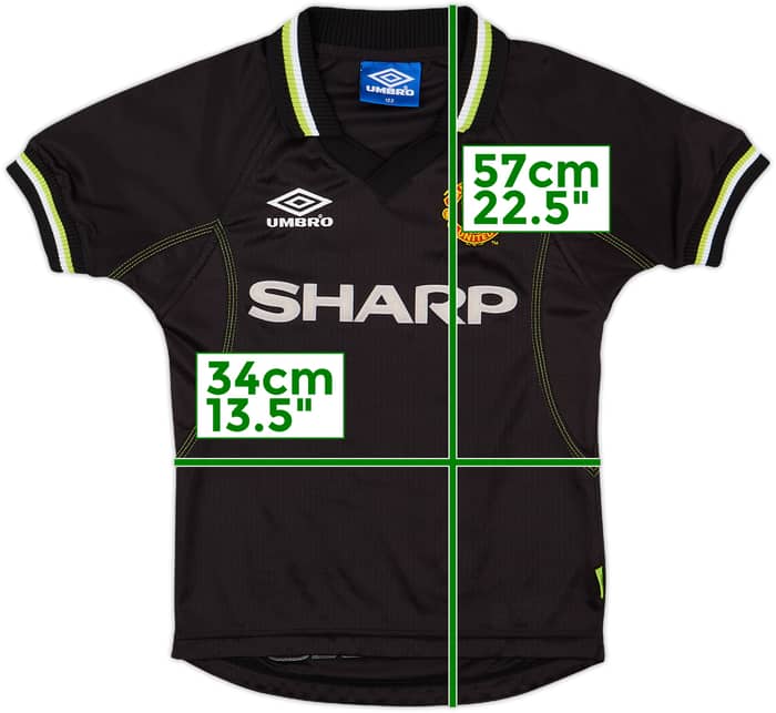 1998-99 Manchester United Third Shirt - 7/10 - (6-7 Years)