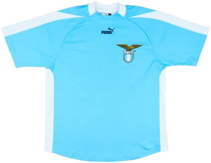 2003-04 Lazio Signed Basic Home Shirt - 8/10 - (M)