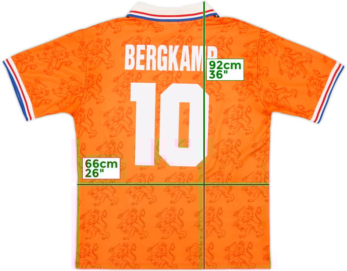 1994 Netherlands Home Shirt Bergkamp #10 - 9/10 - (XL)