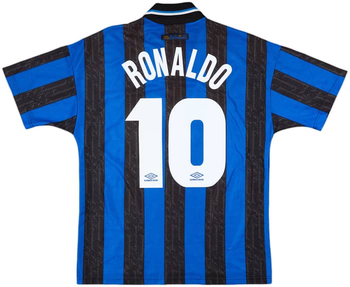 1997-98 Inter Milan Home Shirt Ronaldo #10 - 8/10 - (M)
