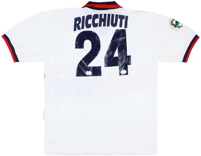 1996-97 Genoa Match Issue Away Shirt Ricchiuti #24