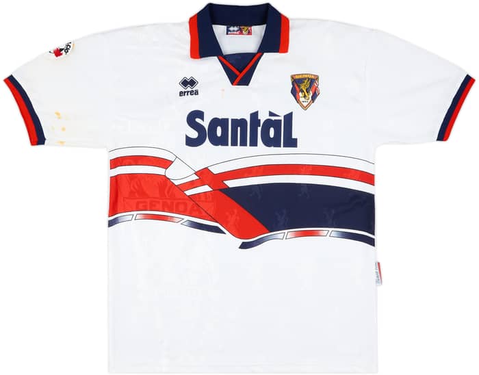 1996-97 Genoa Match Issue Away Shirt Ricchiuti #24