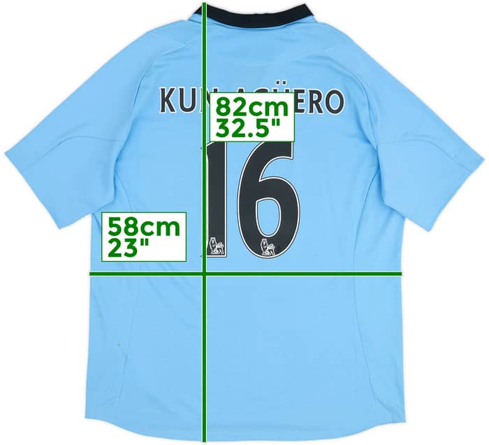 2012-13 Manchester City Home Shirt Kun Aguero #16 (XL)