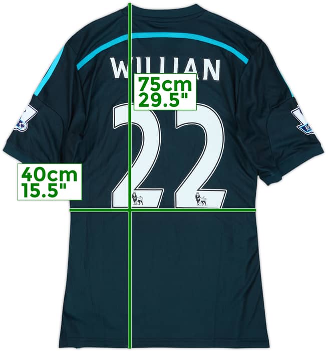 Camiseta de la tercera equipación del Chelsea 2014-15 Willian #22 (S)