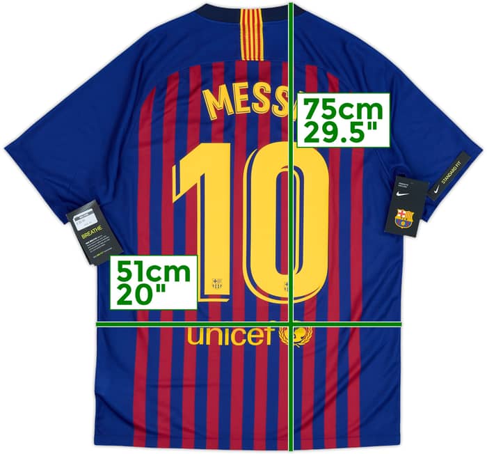 2018-19 Barcelona Home Shirt Messi #10 (M)