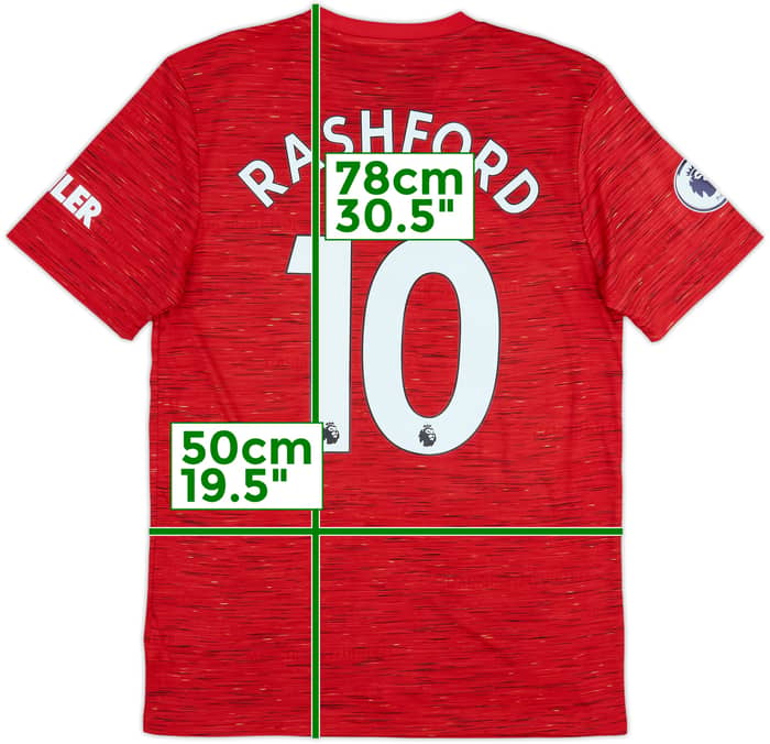 2020-21 Manchester United Home Shirt Rashford #10 (M)