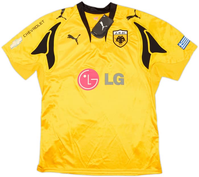2007-08 AEK Athens Home Shirt Rivaldo #10 (L)