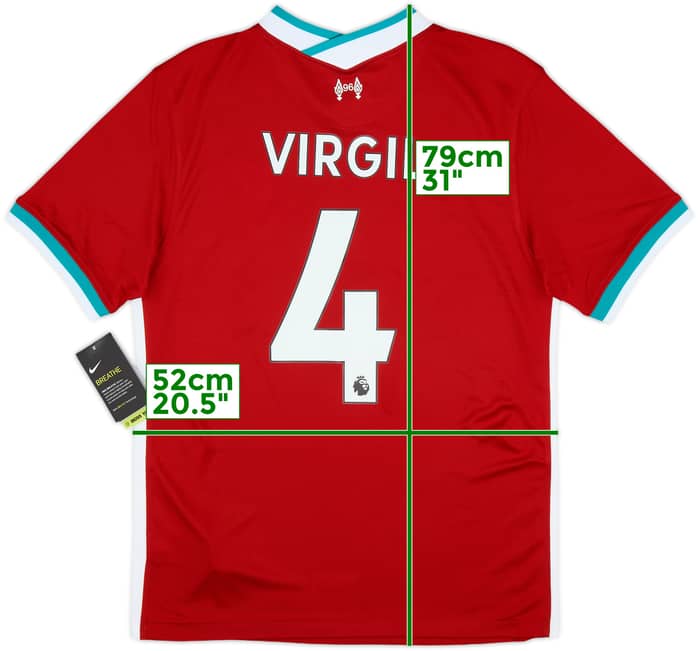 2020-21 Liverpool Home Shirt Virgil #4 (M)