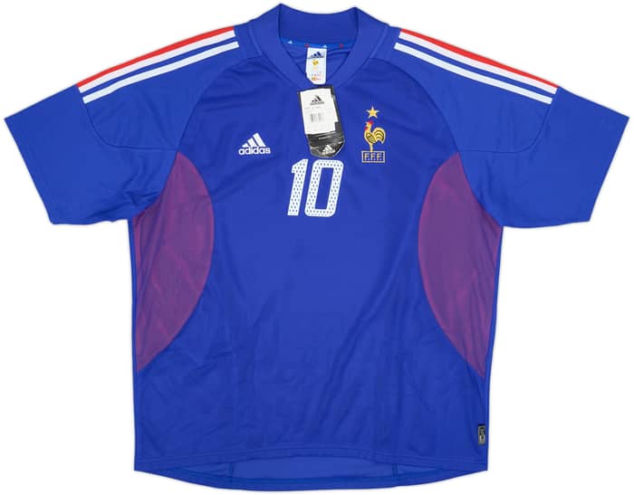 2002-04 France Home Shirt Zidane #10 (XL)