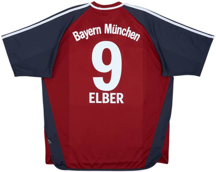 2002-03 Bayern Munich Home Shirt Elber #9 (XL)