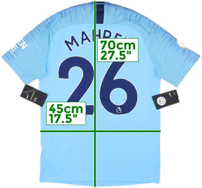 2018-19 Manchester City Authentic Home Shirt Mahrez #26 (S)