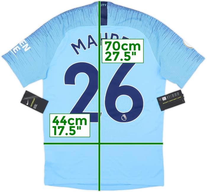 2018-19 Manchester City Authentic Home Shirt Mahrez #26 (S)