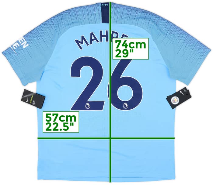 2018-19 Manchester City Authentic Home Shirt Mahrez #26 (XL)