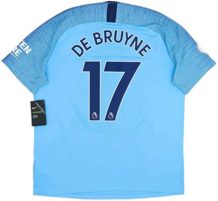 2018-19 Manchester City Authentic Home Shirt De Bruyne #17 (XL)