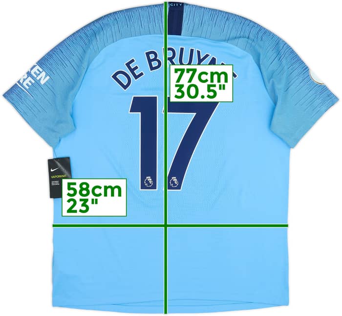2018-19 Manchester City Authentic Home Shirt De Bruyne #17 (XL)