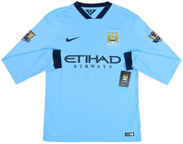 2014-15 Manchester City Home L/S Shirt Toure Yaya #42 (M)