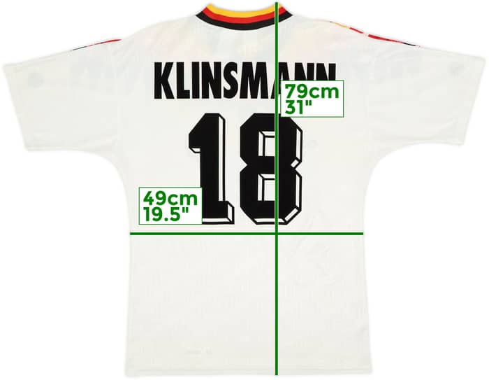 1994-96 Germany Home Shirt Klinsmann #18 - 5/10 - (M)