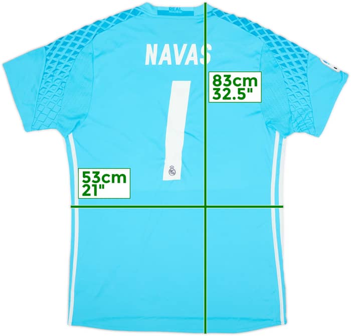 2016-17 Real Madrid GK S/S Shirt Navas #1 (L)