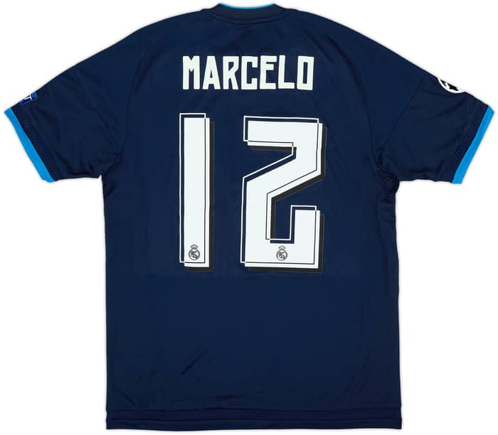 Camiseta de la tercera equipación del Real Madrid 2015-16 Marcelo #12 (S)