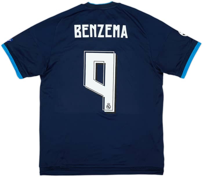 Camiseta de la tercera equipación 'Final Milano' del Real Madrid 2015-16 Benzema #9 (M)