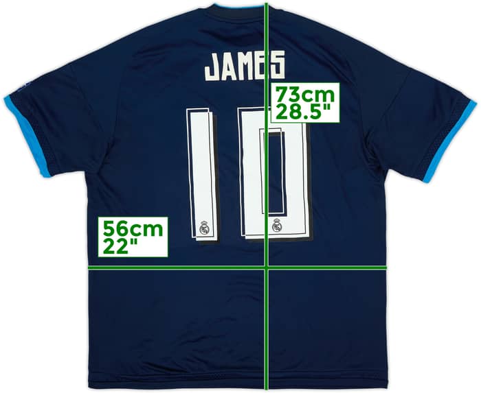 Camiseta de la tercera equipación del Real Madrid 2015-16 James #10 (L)