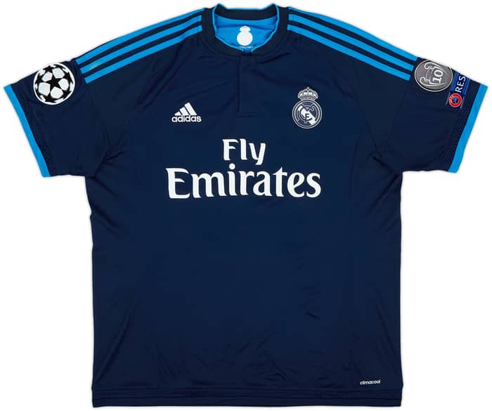 Camiseta de la tercera equipación del Real Madrid 2015-16 James #10 - 8/10 - (L)