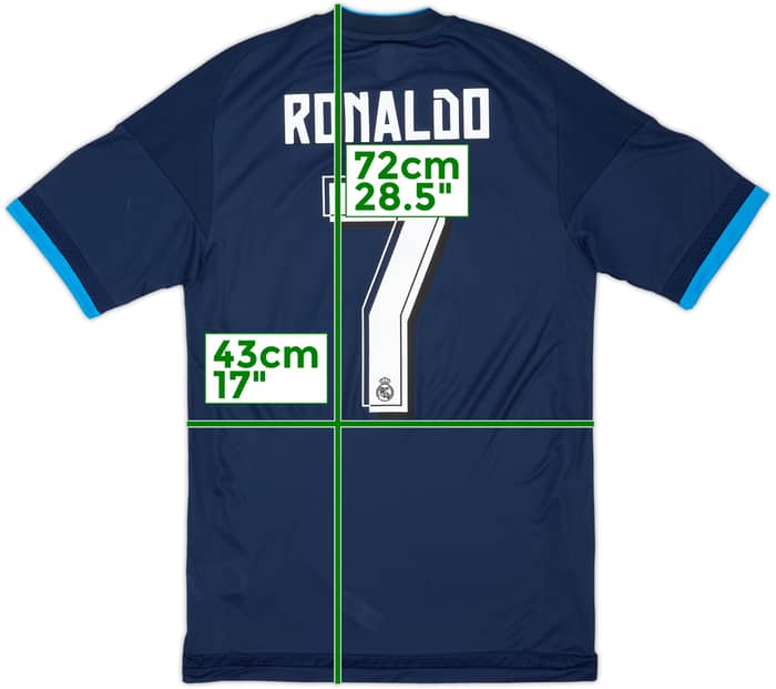 2015-16 Real Madrid Authentic 'Final Milano' Third Shirt Ronaldo #7 (S)