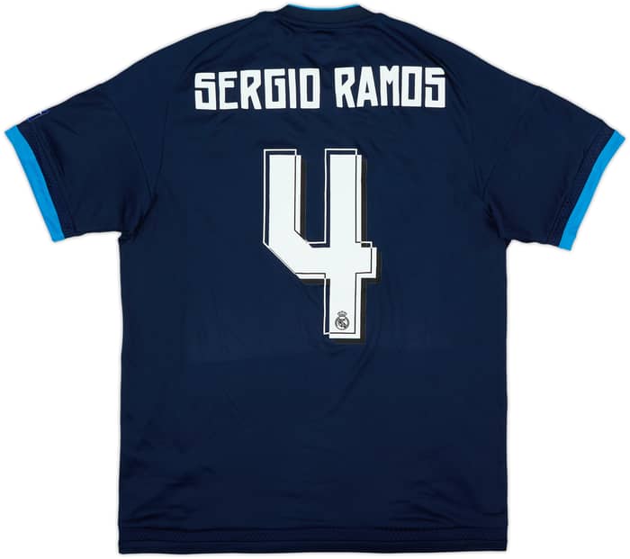 Camiseta de la tercera equipación del Real Madrid 2015-16 Sergio Ramos #4 (M)