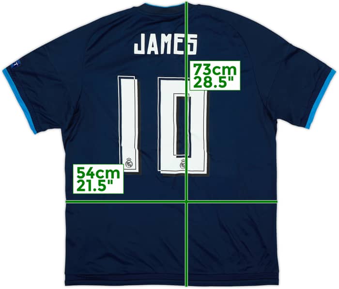 2015-16 Real Madrid Third Shirt James #10 (L)