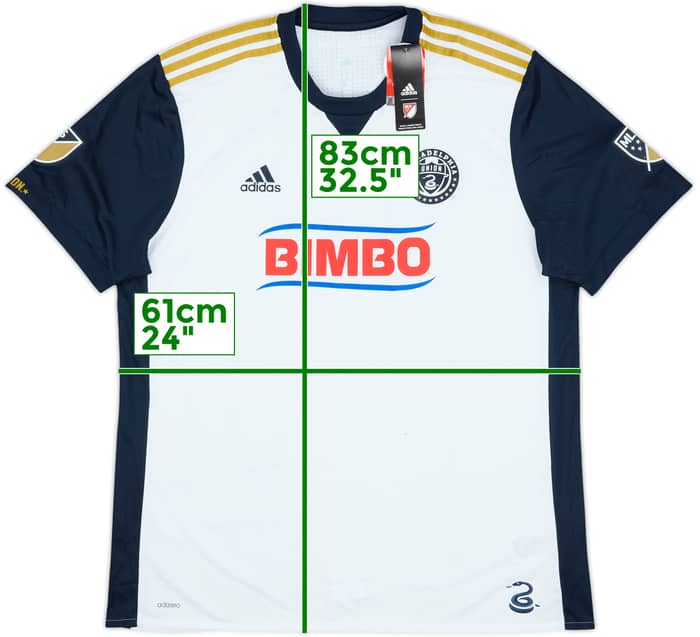 Camiseta auténtica de visitante del Philadelphia Union 2018 (XXL)