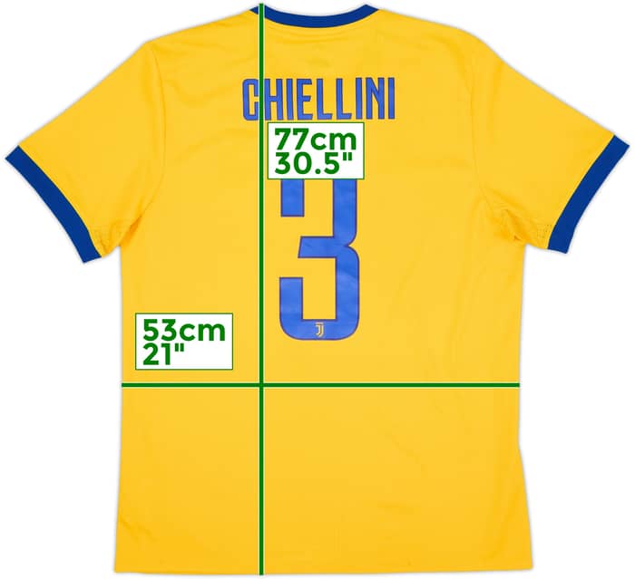 2017-18 Juventus Away Shirt Chiellini #3 (L)