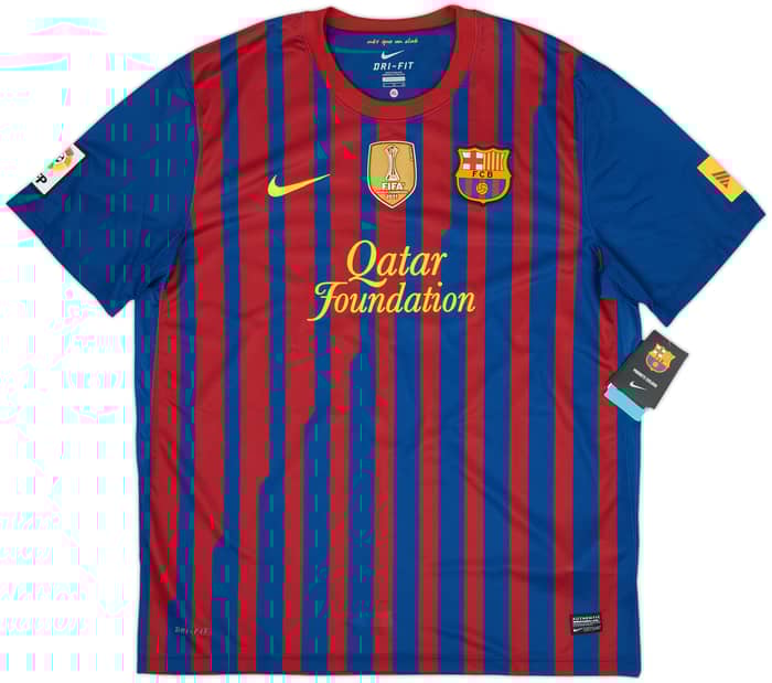 2011-12 Barcelona Titular Camiseta Xavi #6 (XL)