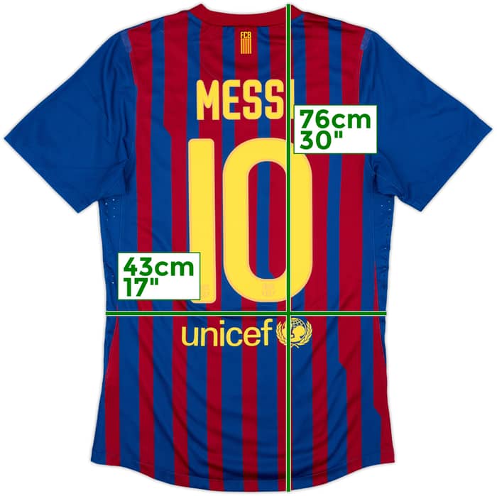 2011-12 Barcelona Player Issue Home Shirt Messi #10 - 8/10 - (S)