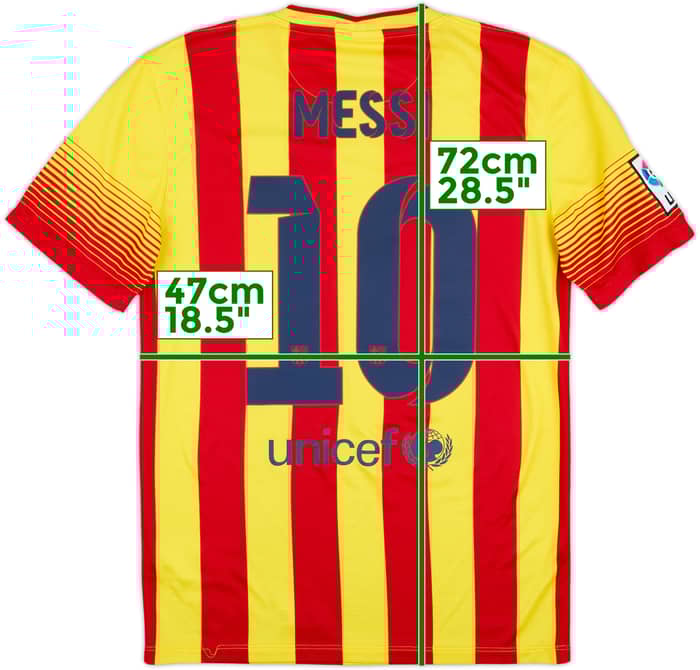 2013-15 Barcelona Away Shirt Messi #10 - 8/10 - (S)