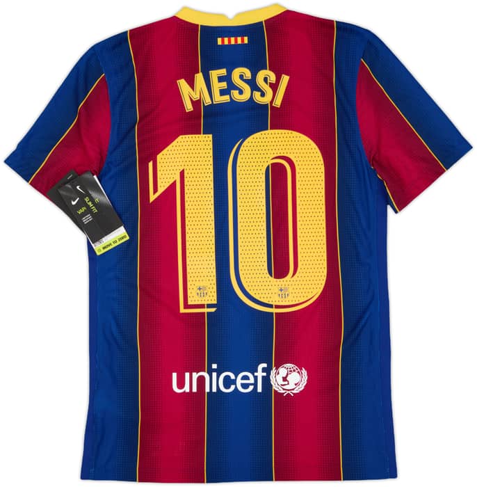 2020-21 Barcelona Authentic Home Shirt Messi #10 (S)