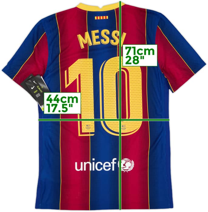 2020-21 Barcelona Authentic Home Shirt Messi #10 (S)