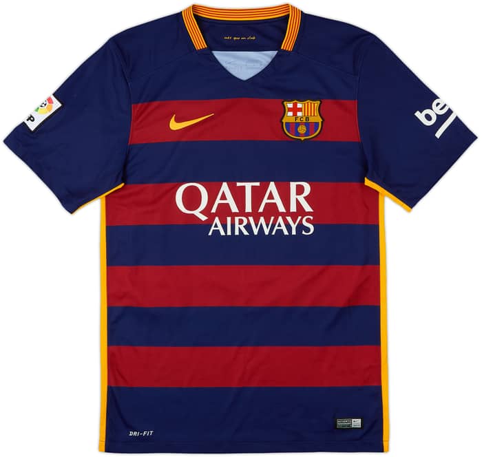 2015-16 Barcelona Home Shirt A.Iniesta #8 - 8/10 - (S)