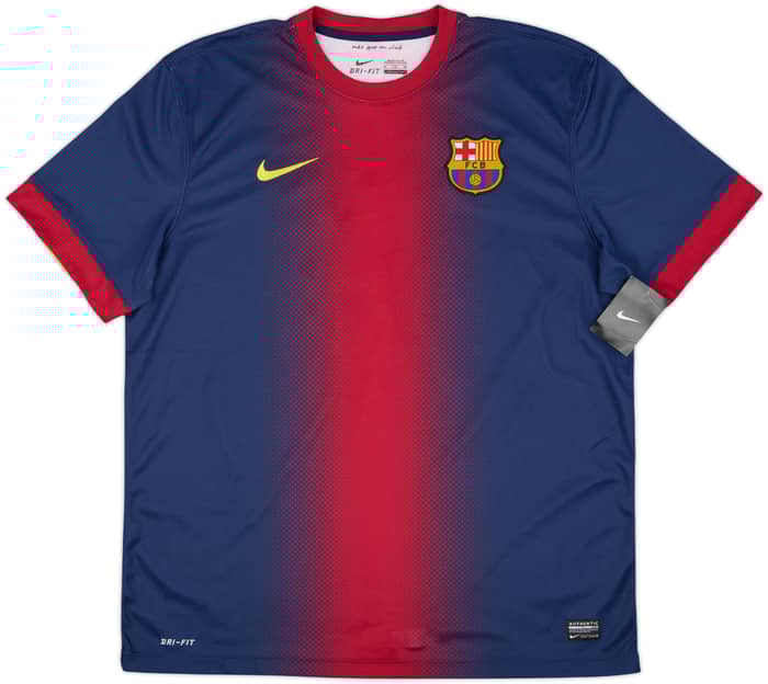 2012-13 Barcelona Player Issue Home Shirt Messi #10 (XL)