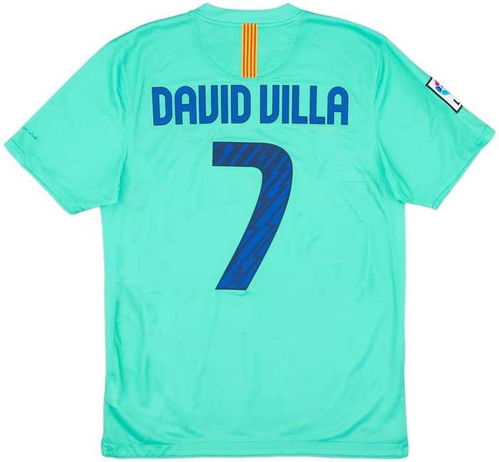 2010-11 Barcelona Away Shirt David Villa #7 - 9/10 - (M)