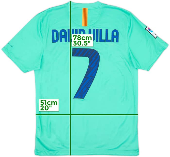 2010-11 Barcelona Away Shirt David Villa #7 - 9/10 - (M)