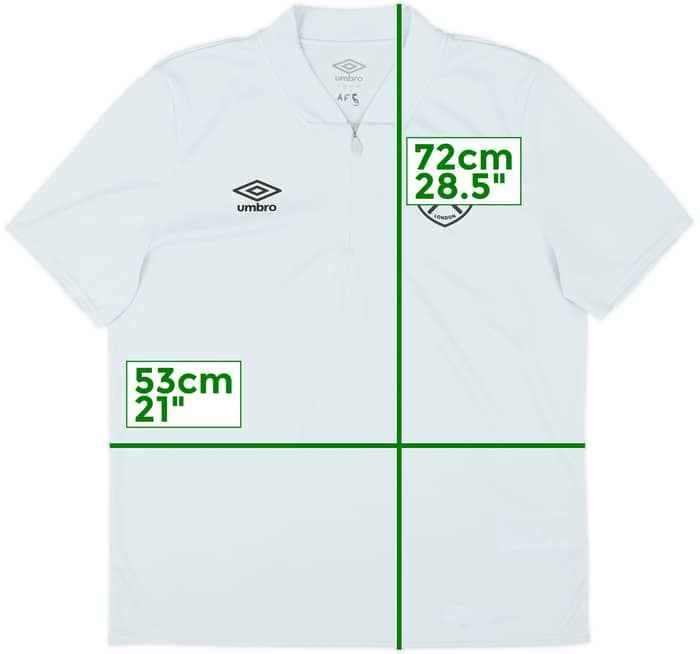 2024-25 West Ham 1/4 Zip Polo Shirt - 8/10 - (L)