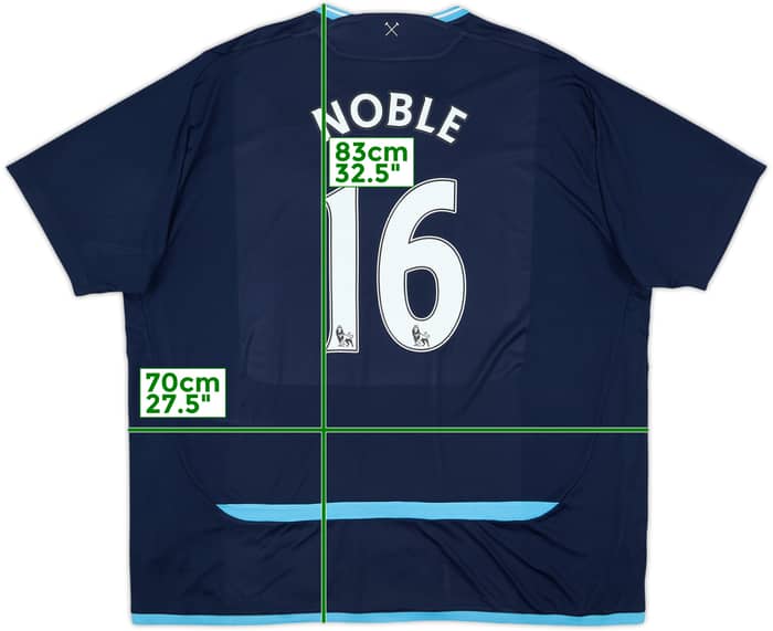 2009-10 West Ham Away Shirt Noble #16 - 6/10 - (3XL)