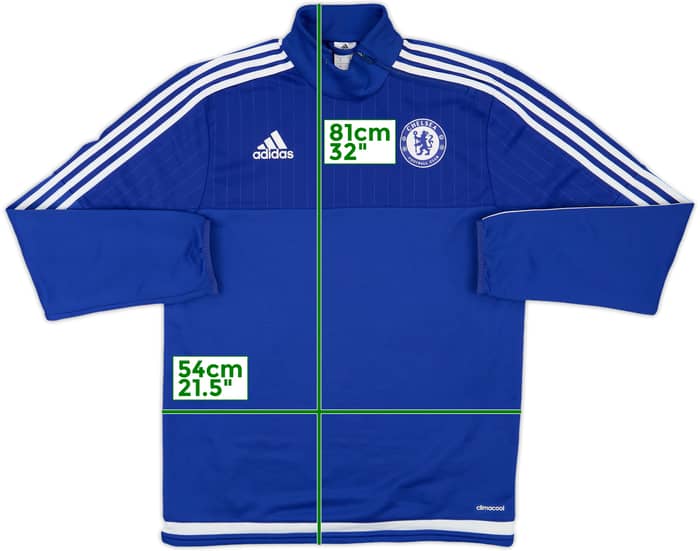 2015-16 Chelsea adidas 1/4 Zip Drill Top - 4/10 - (M)