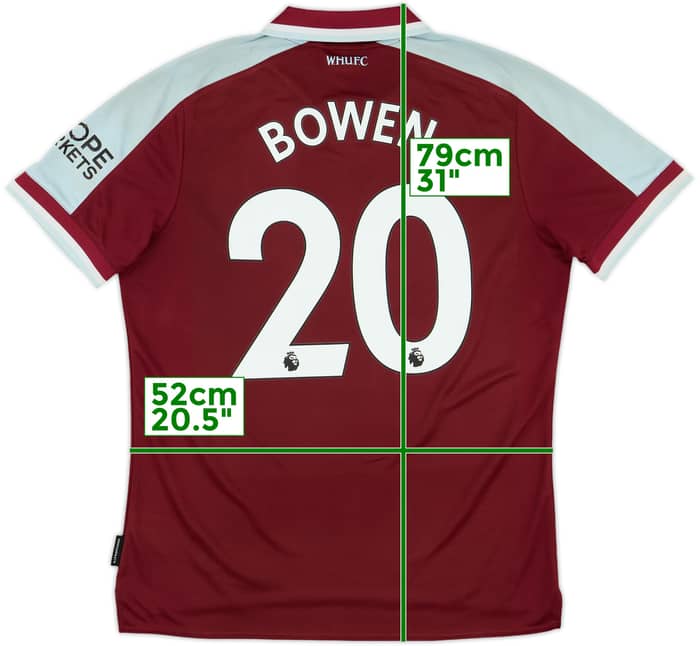 2021-22 West Ham Home Shirt Bowen #20 - 6/10 - (L)