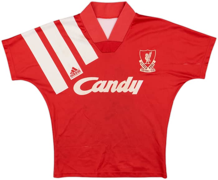 1991-92 Liverpool Home Shirt - 5/10 - (M.Boys)