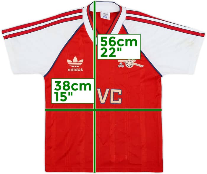 1988-90 Arsenal Home Shirt - 7/10 - (L.Boys)